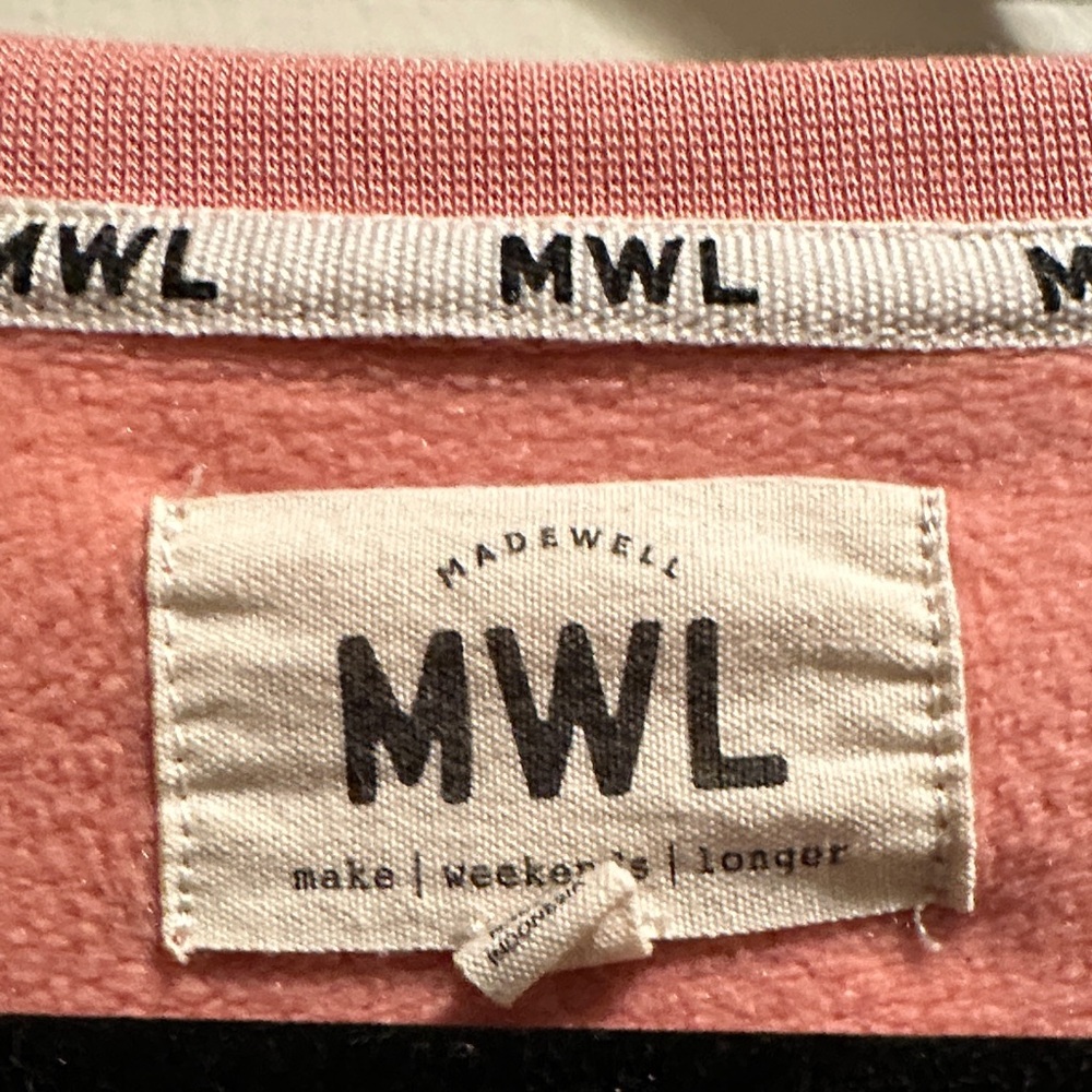 Madewell Women's Peach Sweatshirt - Picture 2 of 3